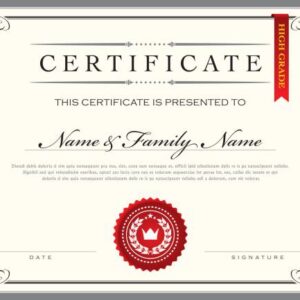 Wallet card certificate